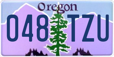 OR license plate 048TZU