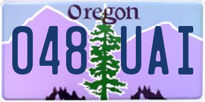 OR license plate 048UAI