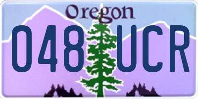 OR license plate 048UCR