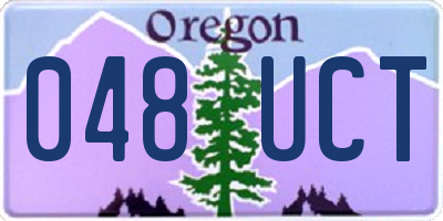 OR license plate 048UCT