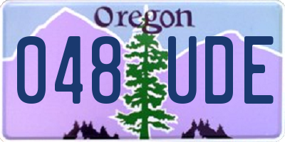 OR license plate 048UDE
