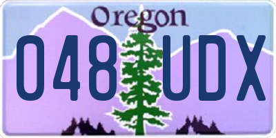 OR license plate 048UDX