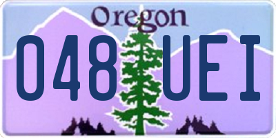 OR license plate 048UEI