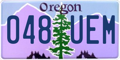 OR license plate 048UEM