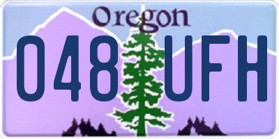 OR license plate 048UFH