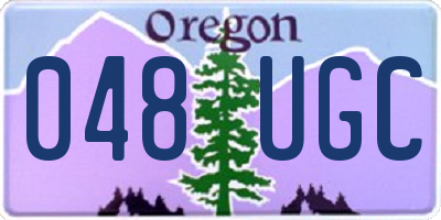 OR license plate 048UGC