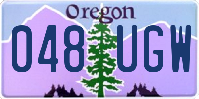 OR license plate 048UGW