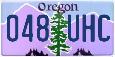 OR license plate 048UHC