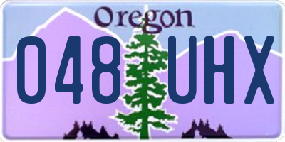 OR license plate 048UHX