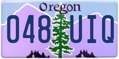 OR license plate 048UIQ