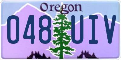 OR license plate 048UIV
