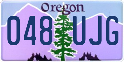 OR license plate 048UJG