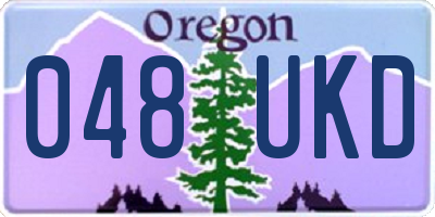 OR license plate 048UKD