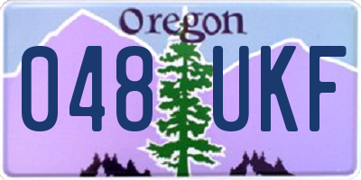 OR license plate 048UKF