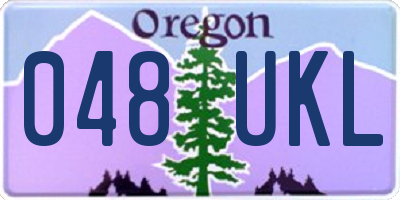 OR license plate 048UKL