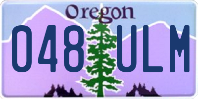 OR license plate 048ULM