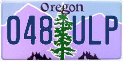 OR license plate 048ULP