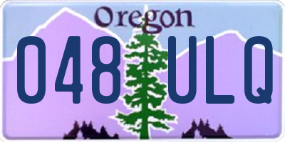 OR license plate 048ULQ