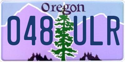 OR license plate 048ULR