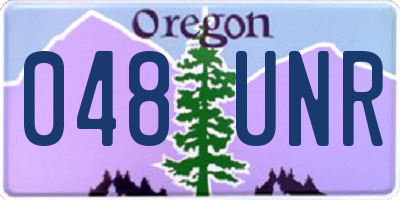 OR license plate 048UNR