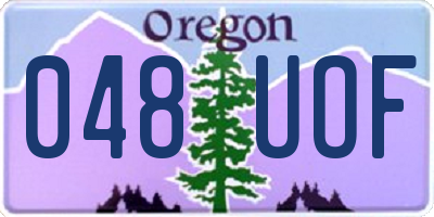 OR license plate 048UOF