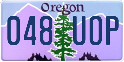 OR license plate 048UOP
