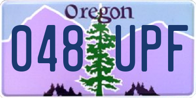 OR license plate 048UPF
