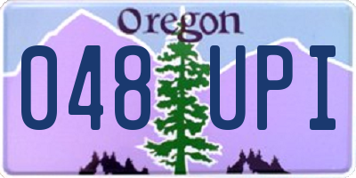 OR license plate 048UPI