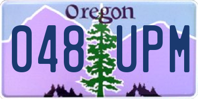 OR license plate 048UPM