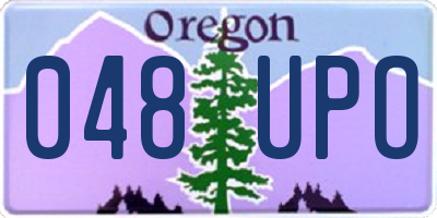 OR license plate 048UPO