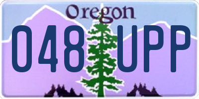 OR license plate 048UPP