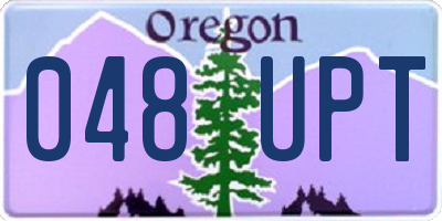 OR license plate 048UPT
