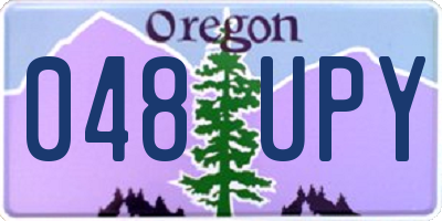 OR license plate 048UPY