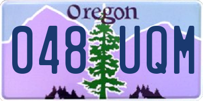 OR license plate 048UQM