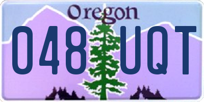 OR license plate 048UQT