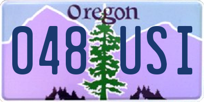 OR license plate 048USI