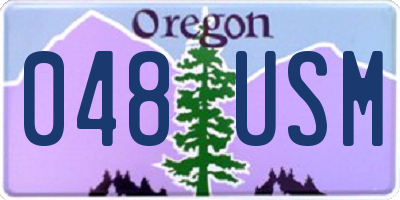 OR license plate 048USM