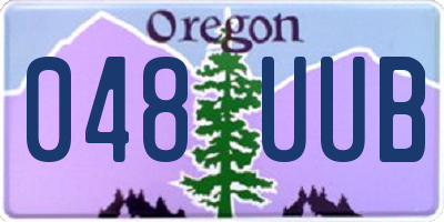 OR license plate 048UUB