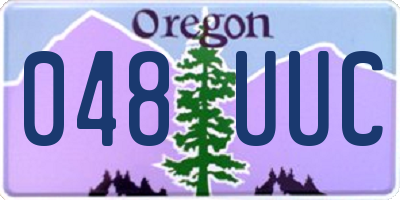 OR license plate 048UUC