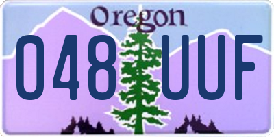 OR license plate 048UUF