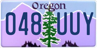 OR license plate 048UUY