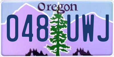 OR license plate 048UWJ