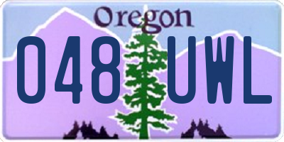 OR license plate 048UWL