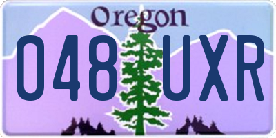 OR license plate 048UXR