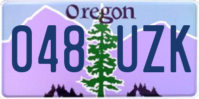 OR license plate 048UZK
