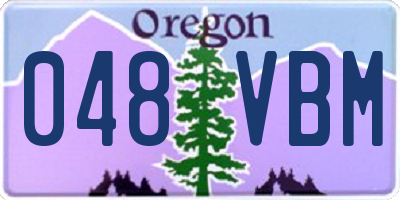OR license plate 048VBM
