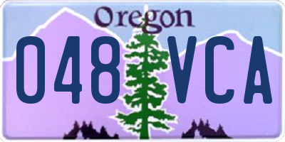 OR license plate 048VCA