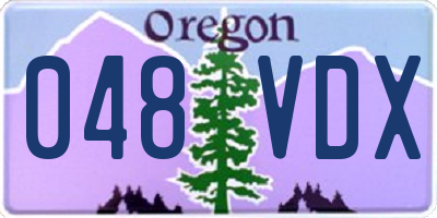 OR license plate 048VDX