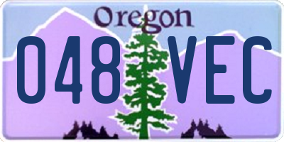 OR license plate 048VEC