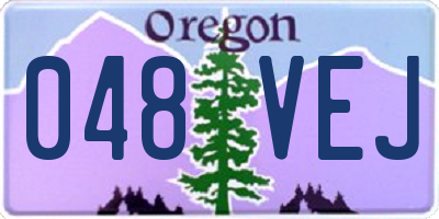 OR license plate 048VEJ